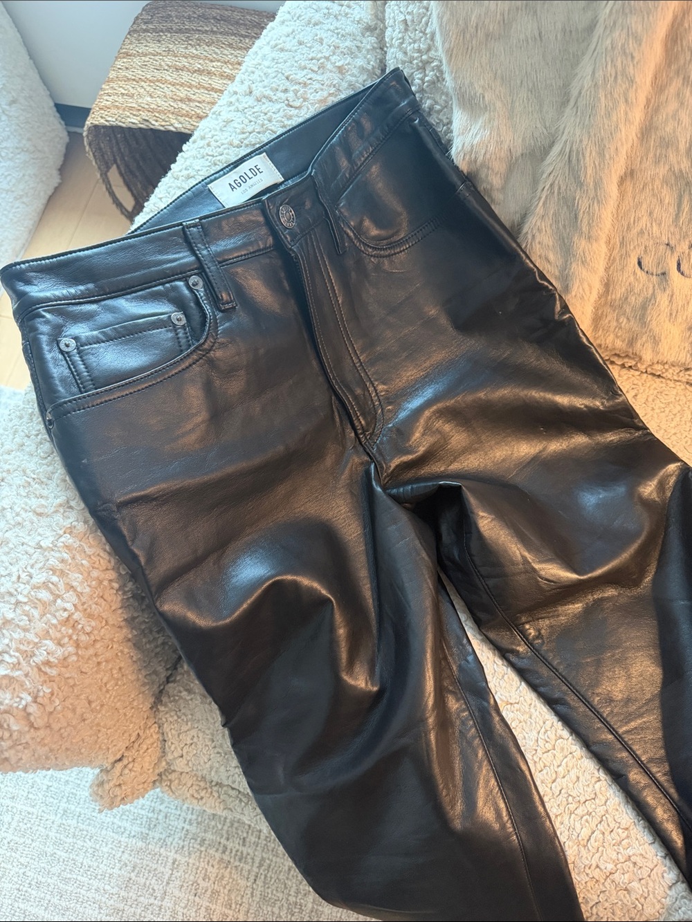 Agolde recycled leather pants